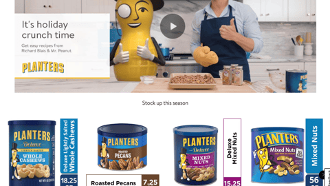 Walmart Planters 'Crack the Holidays' Showcase